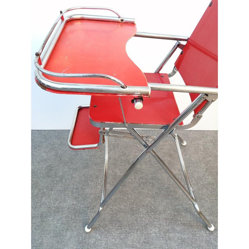 Chaise haute vintage pour enfant, 1960