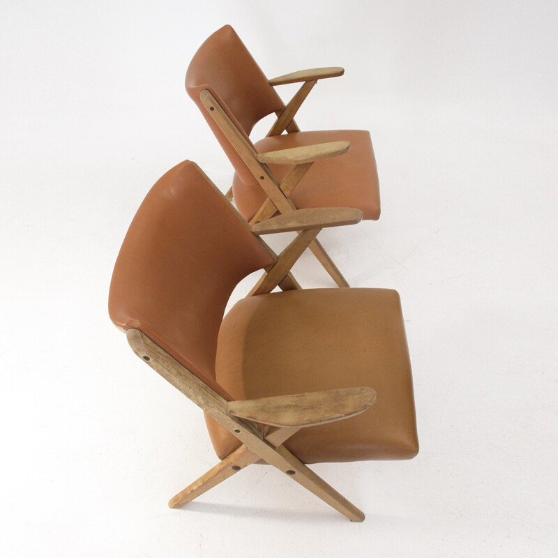 Pair of Italian Armchairs from Dal Vera - 1950s