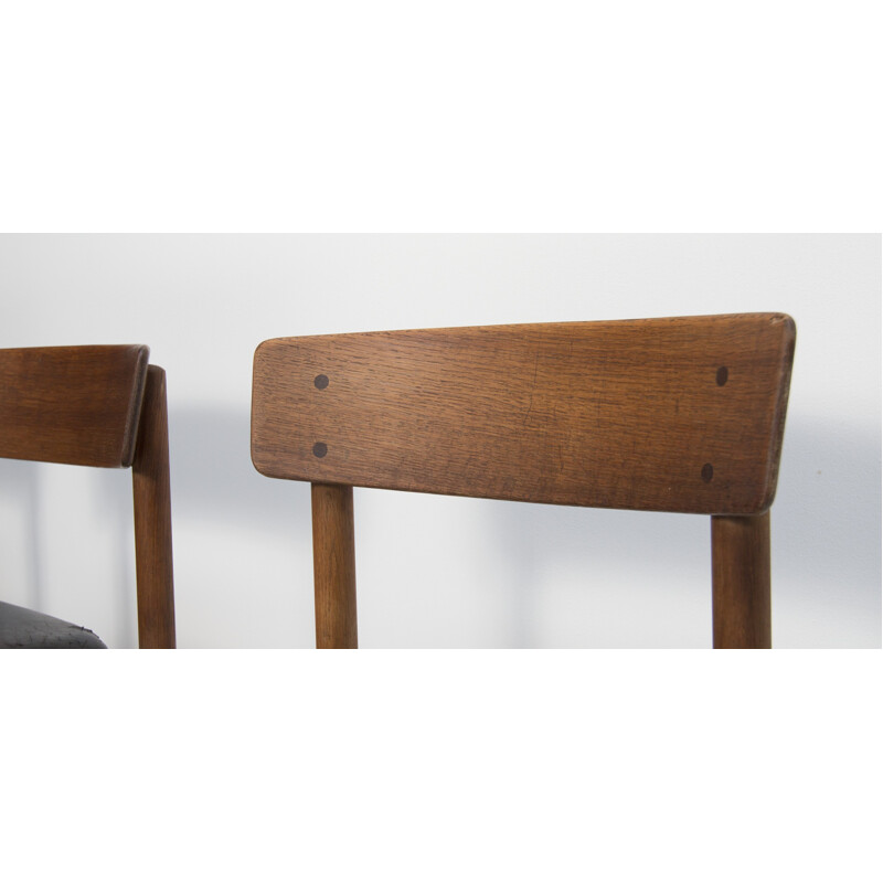 Ensemble de 4 chaises modèle J39 de Børge Mogensen par Fredericia Furniture - 1960