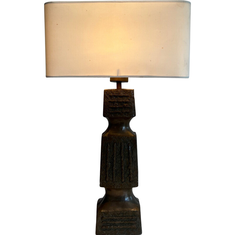 Lampe vintage en céramique, France 1950