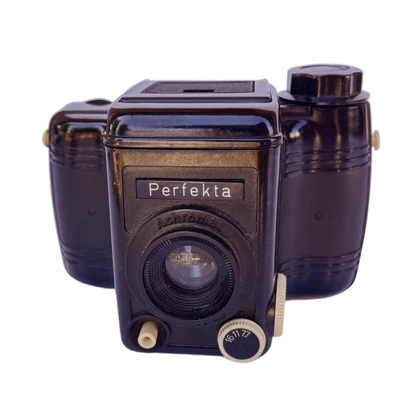 Vintage camera "Perfekta Aeromat" voor Veb Rheinmatall, Duitsland 1950