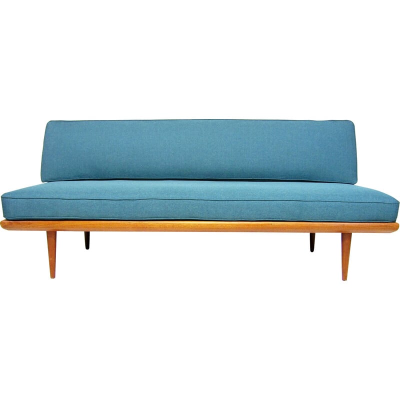 Vintage Minerva 3-seater teak sofa by Peter Hvidt and Orla Mølgaard Nielsen for France et Fils, Denmark 1950