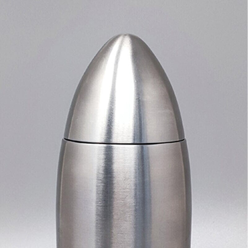 Coctelera vintage "Bullet" de acero inoxidable, Italia 1960