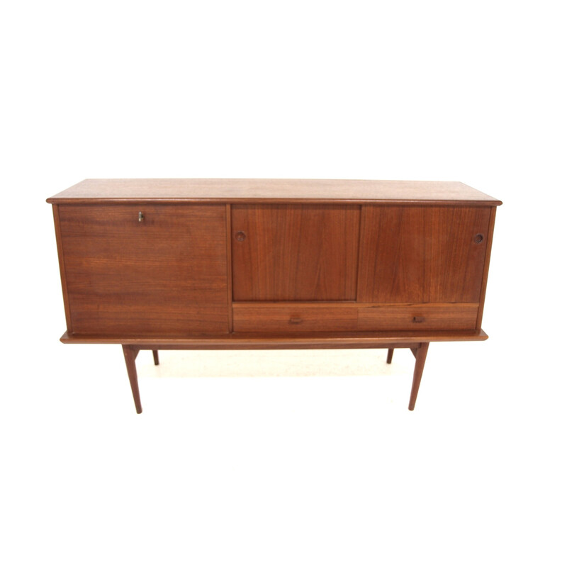 Vintage "Model 415" sideboard in red formica by Svante Skogh for Abrahamssons Möbelfabrik, Sweden 1960