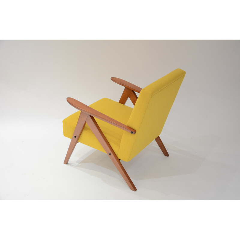 Mid century Kompas yellow armchair - 1970s