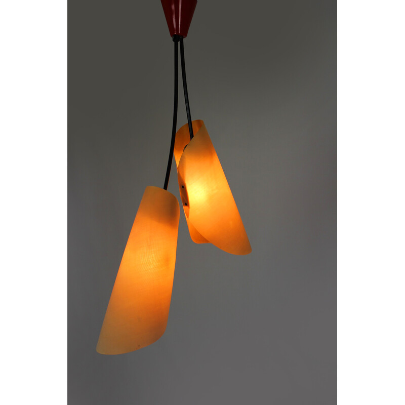 Vintage pendant lamp by Josef Hurka for Napako, 1960