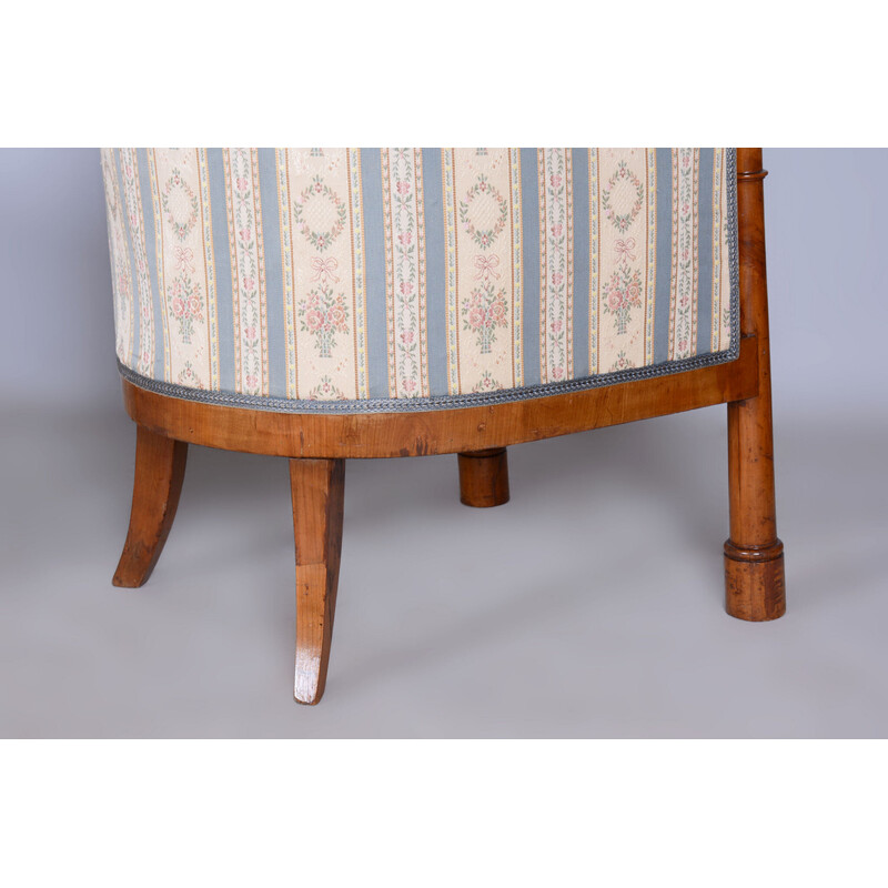 Vintage Biedermeier seating set in birch wood, Austria 1830