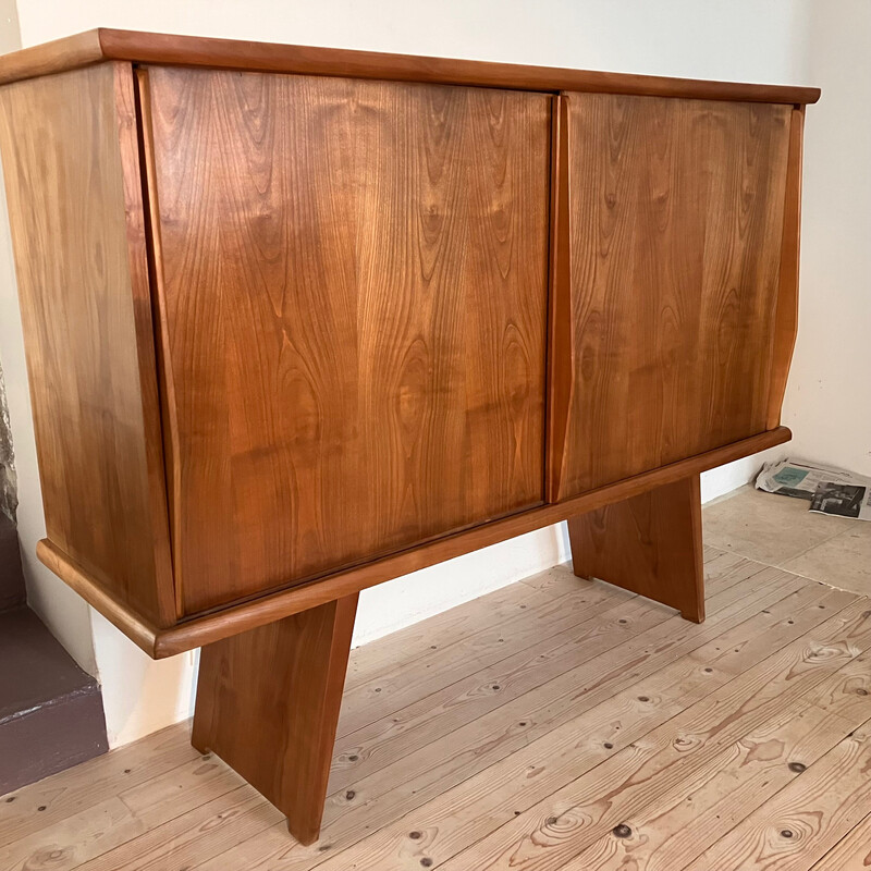 Vintage cherry wood sideboard, 1950