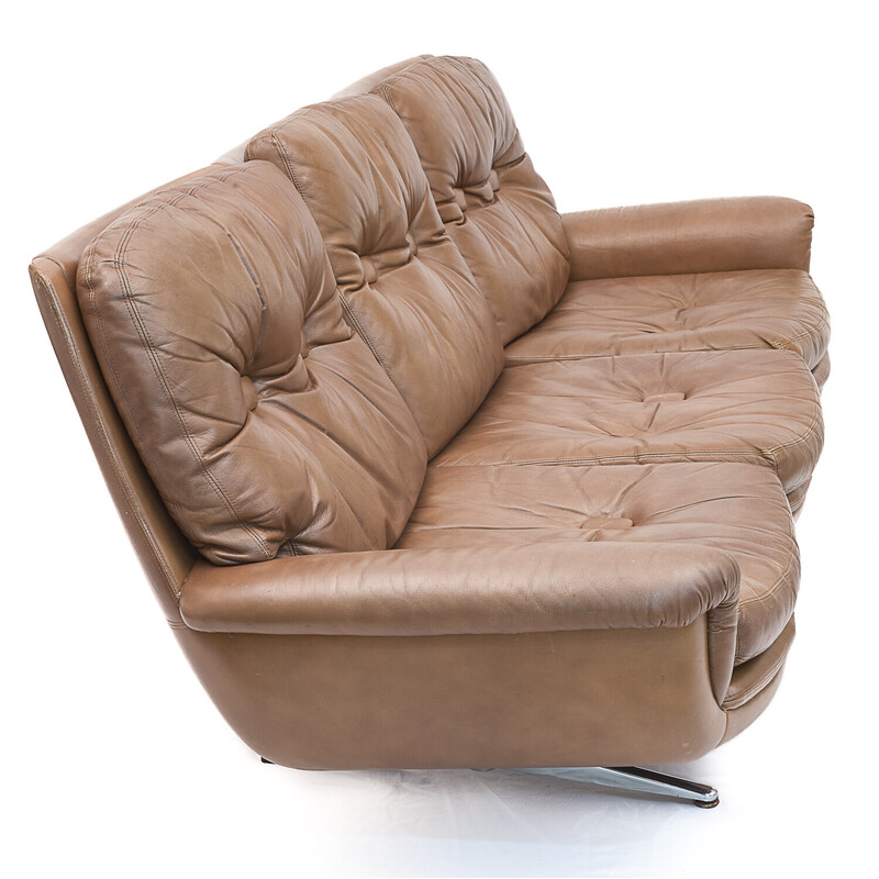 Vintage DS 31 leather lounge for De Sede, 1960