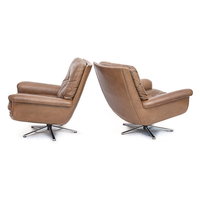 Vintage DS 31 leather lounge for De Sede, 1960