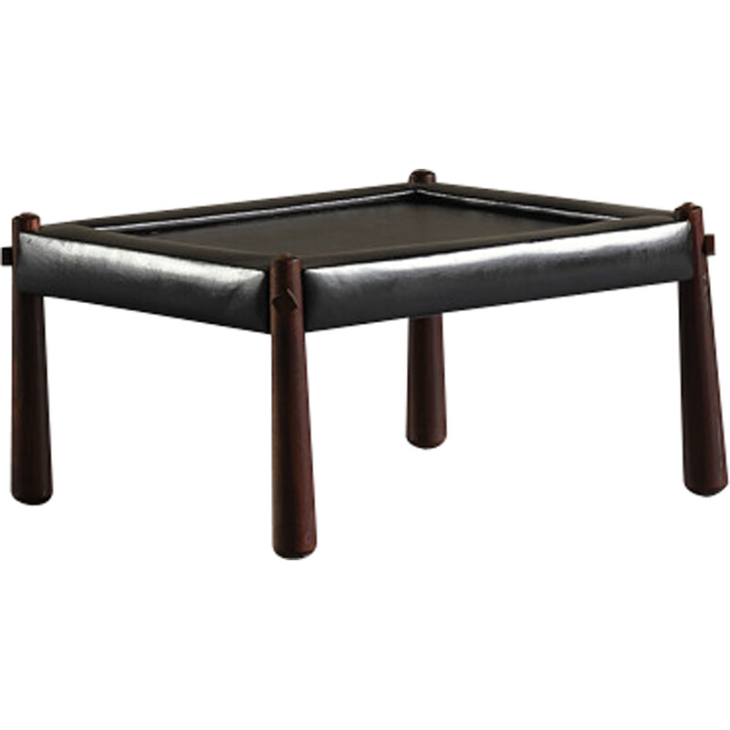 Vintage rosewood coffee table by Percival Lafer for Lafer Mp, Brazil 1970