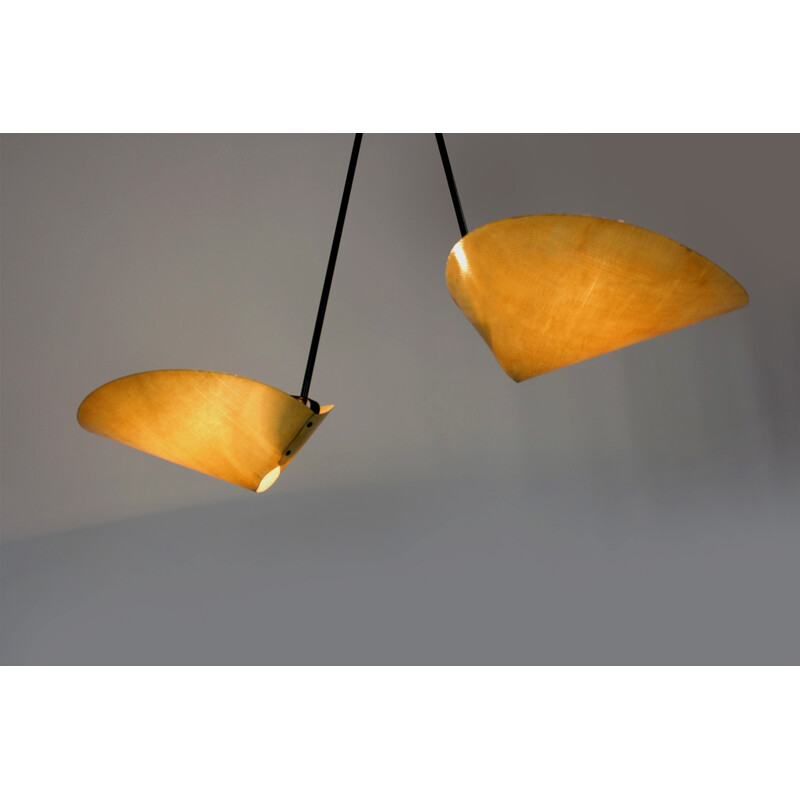 Vintage pendant light by Josef Hurka for Napako, 1960