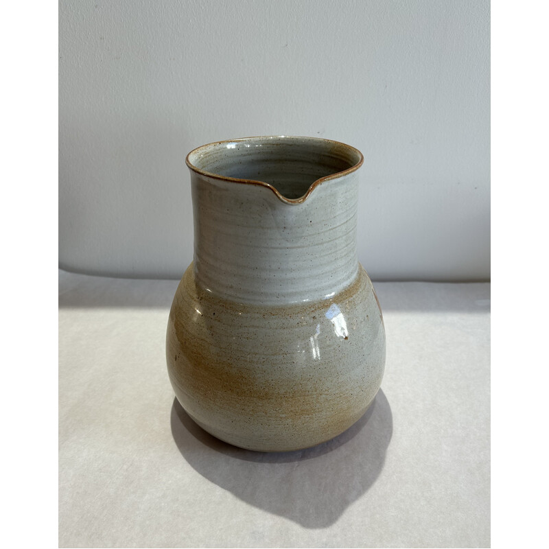 Vintage stoneware pitcher, France