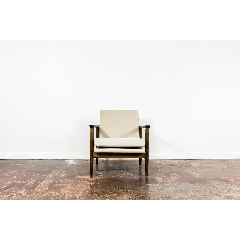 Vintage armchair Gfm-142 beige by Edmund Homa, 1960