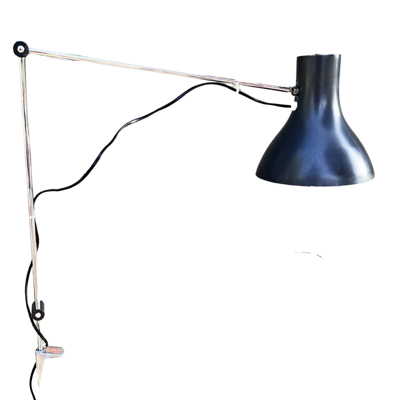 Lampe à dessin vintage en acier chromé par J. Hurka pour Napako, Tchécoslovaquie 1960