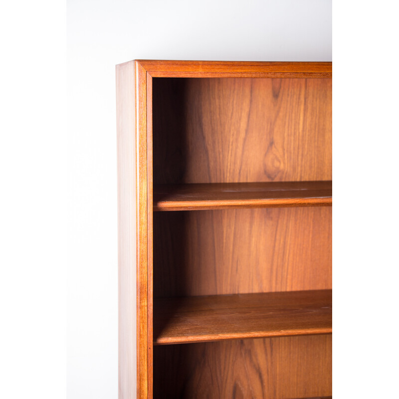 Vintage teak display bookcase by Borge Mogensen for Soborg, Denmark 1960