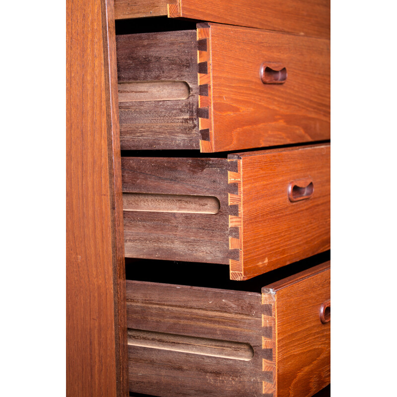 Vintage teak chest of drawers by Arne Vodder for Christian Linneberg, Denmark 1960