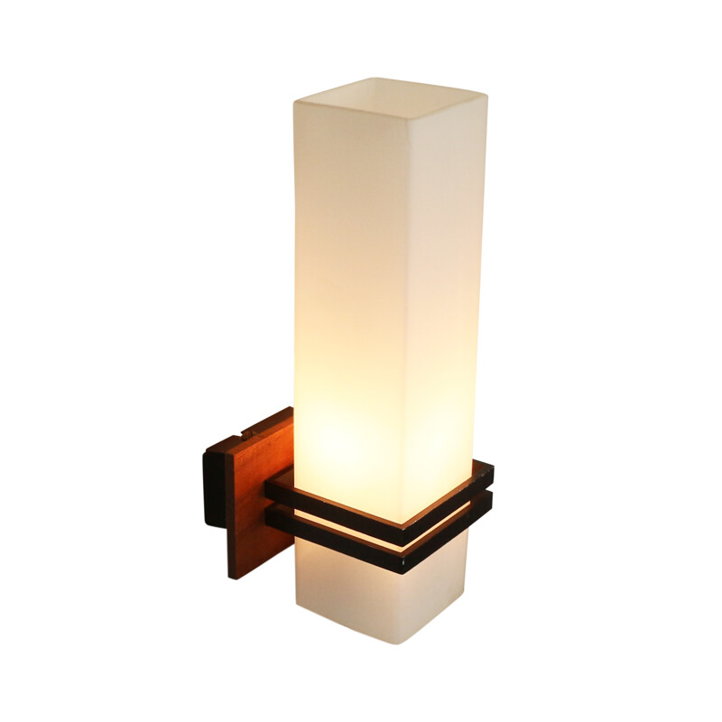 Modern cubistic wall light - 1960s