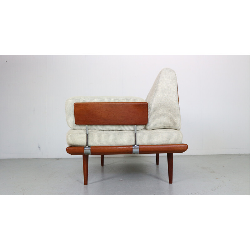 Vintage "Minerva" 2-seater teak sofa by Peter Hvidt and Orla Molgaard-Nielson for France and Sons, Denmark 1960