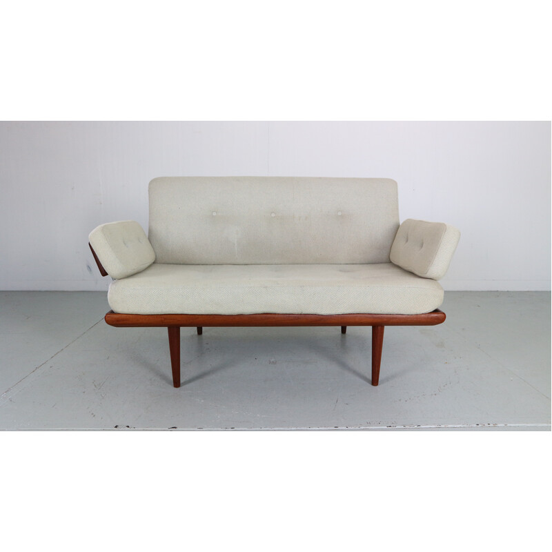 Vintage "Minerva" 2-seater teak sofa by Peter Hvidt and Orla Molgaard-Nielson for France and Sons, Denmark 1960