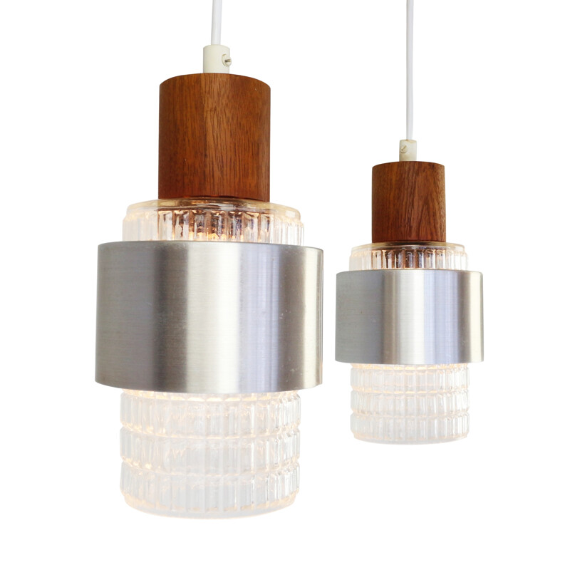 Pair of Danish design pendant lights - 1960s