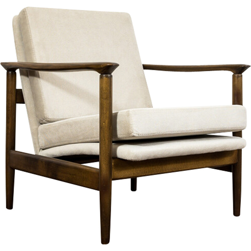 Vintage armchair Gfm-142 beige by Edmund Homa, 1960