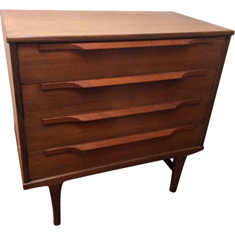 Scandinavian teak chest of drawers - 1960s