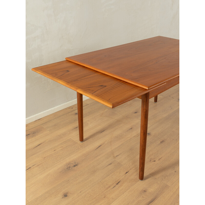Vintage extendable dining table in solid teak and wood, Germany 1960
