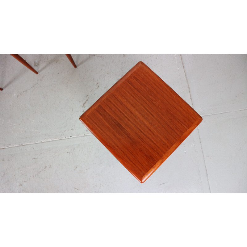 Vintage teak nesting tables by Kai Kristiansen, Denmark 1960