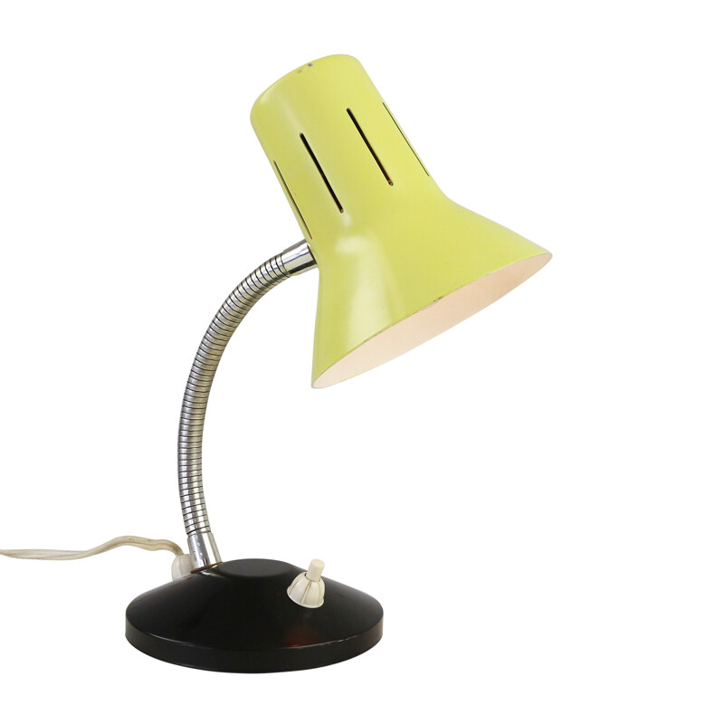 Lampe de bureau jaune de Hala Zeist - 1960