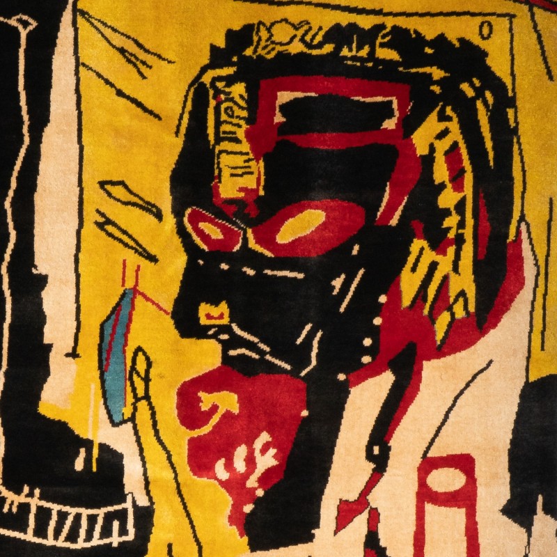 Vintage tapestry "Melting Point of Ice" by Jean-Michel Basquiat