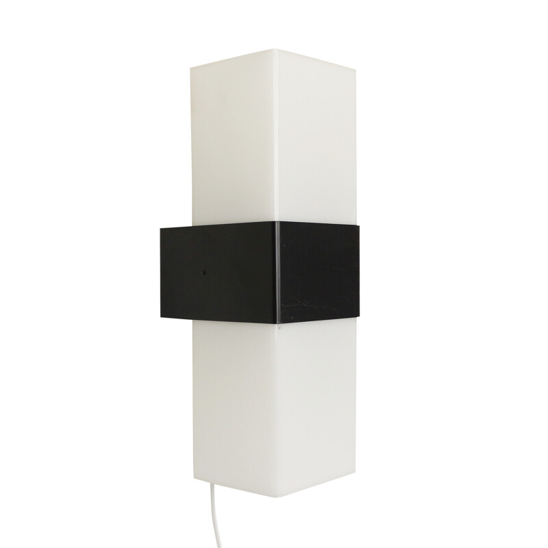Black and white wall light by Asea Skandia - 1970s