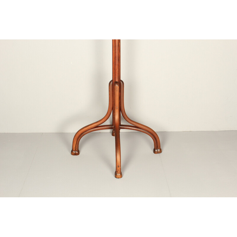 Vintage stained beech coat rack, 1900