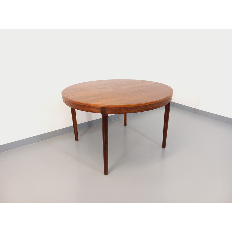 Vintage ronde tafel in palissander van Harry Ostergaard voor Randers Møbelfabrik, 1960