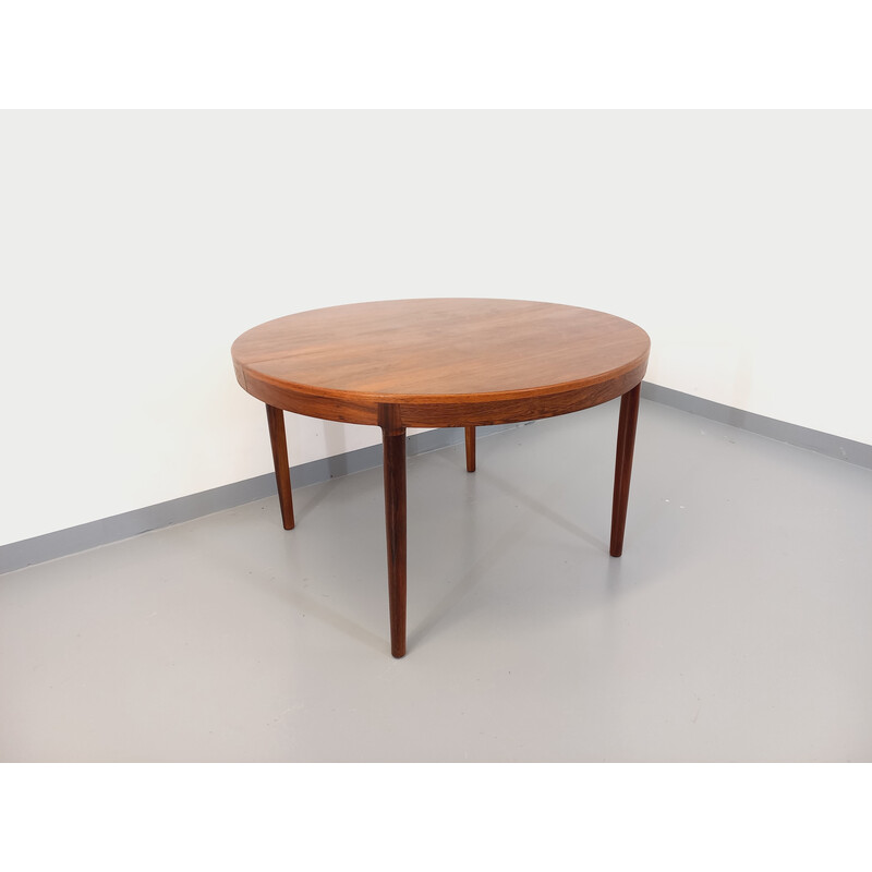 Vintage round table in rosewood by Harry Ostergaard for Randers Møbelfabrik, 1960