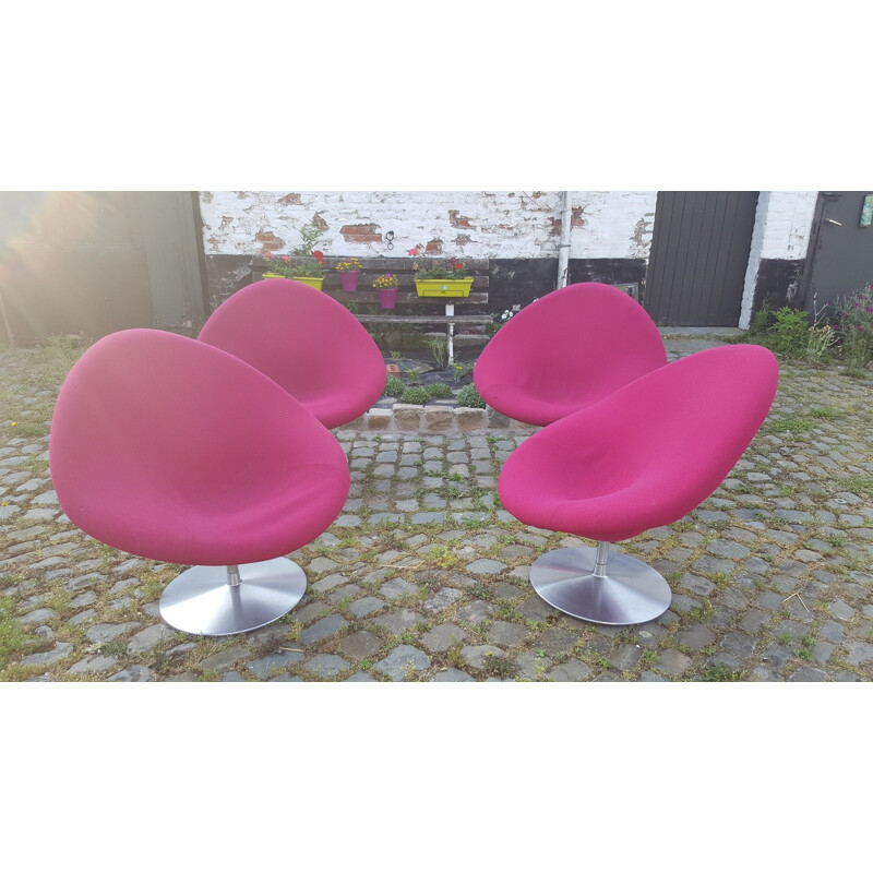 Set of 4 globe armchairs by Pierre Paulin - 1960s