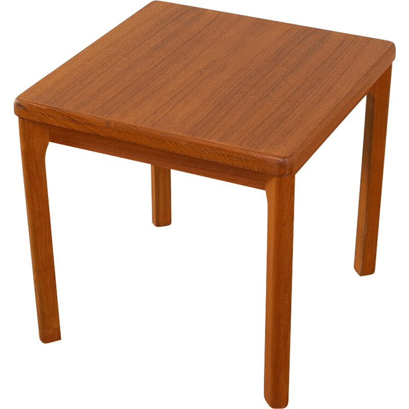 Vintage teak and wood side table for Møbelfabrikken Toften, Denmark 1960