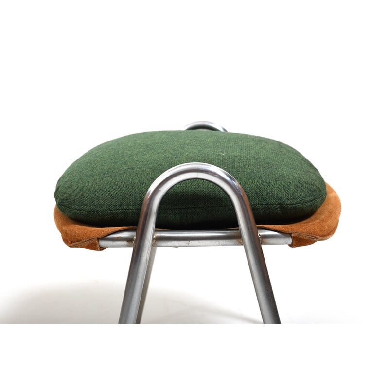 Vintage chair and pouffe BO-360 by Erik Ole Jørgensen for Bovirke, Denmark 1953