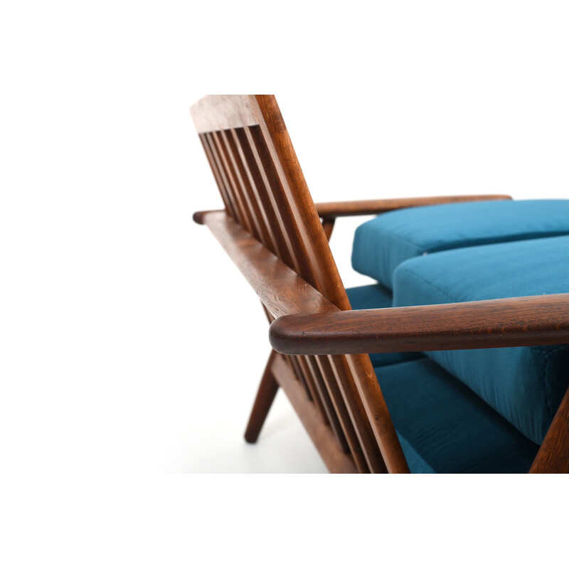 Vintage GE-240 sofa in solid oak by Hans Wegner for Getama, Denmark 1950