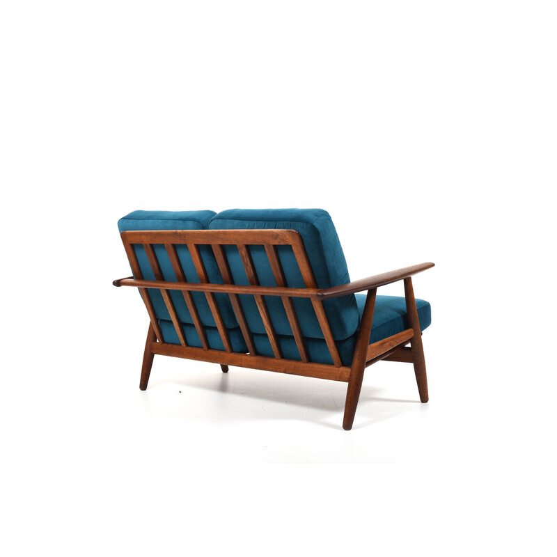 Vintage GE-240 sofa in solid oak by Hans Wegner for Getama, Denmark 1950