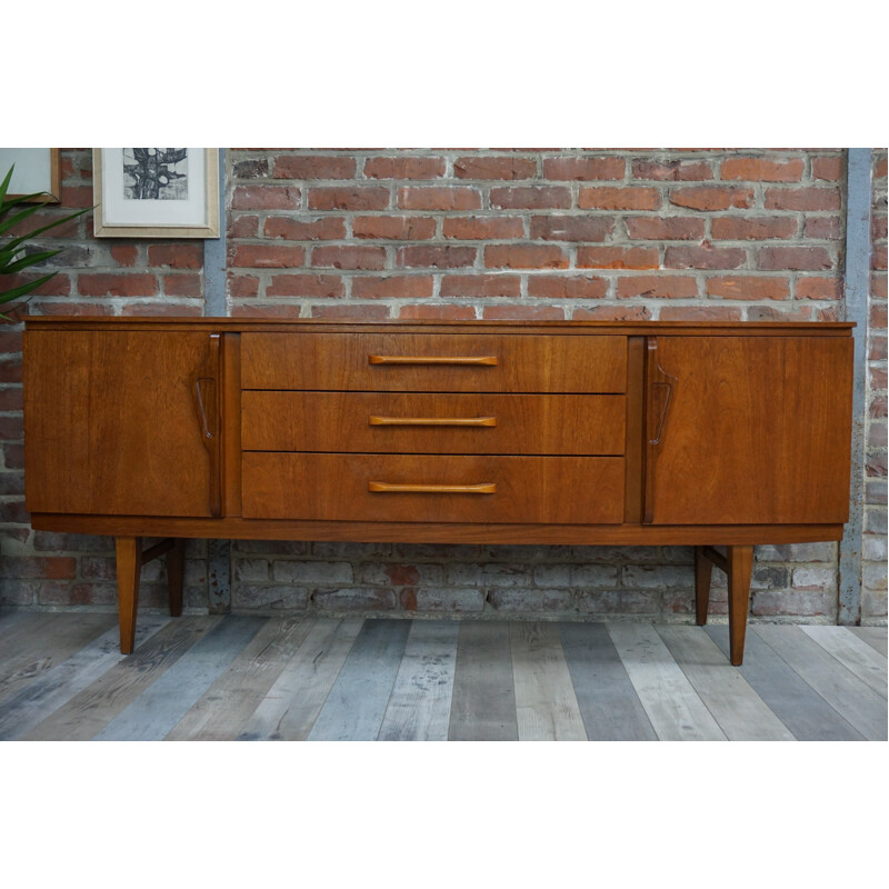 Teck shapely sideboard with central drawers - 1960s