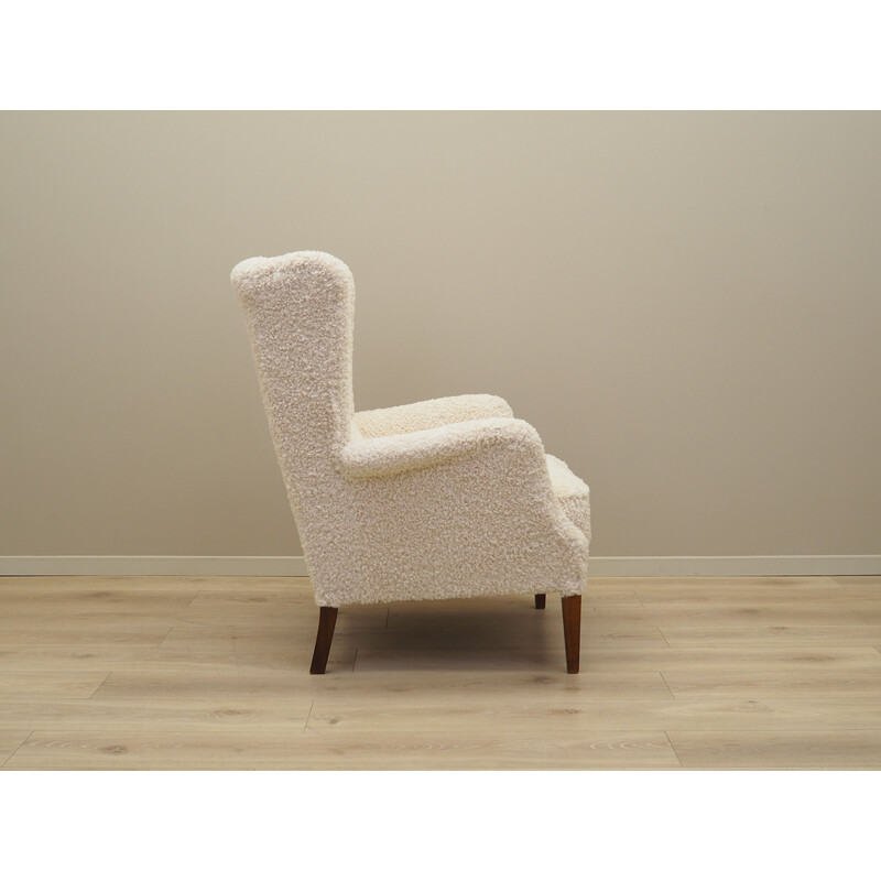 Vintage solid wood lounge chair, Denmark 1960