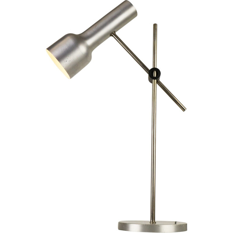 Silvery desk lamp in  aluminium  - 1960s