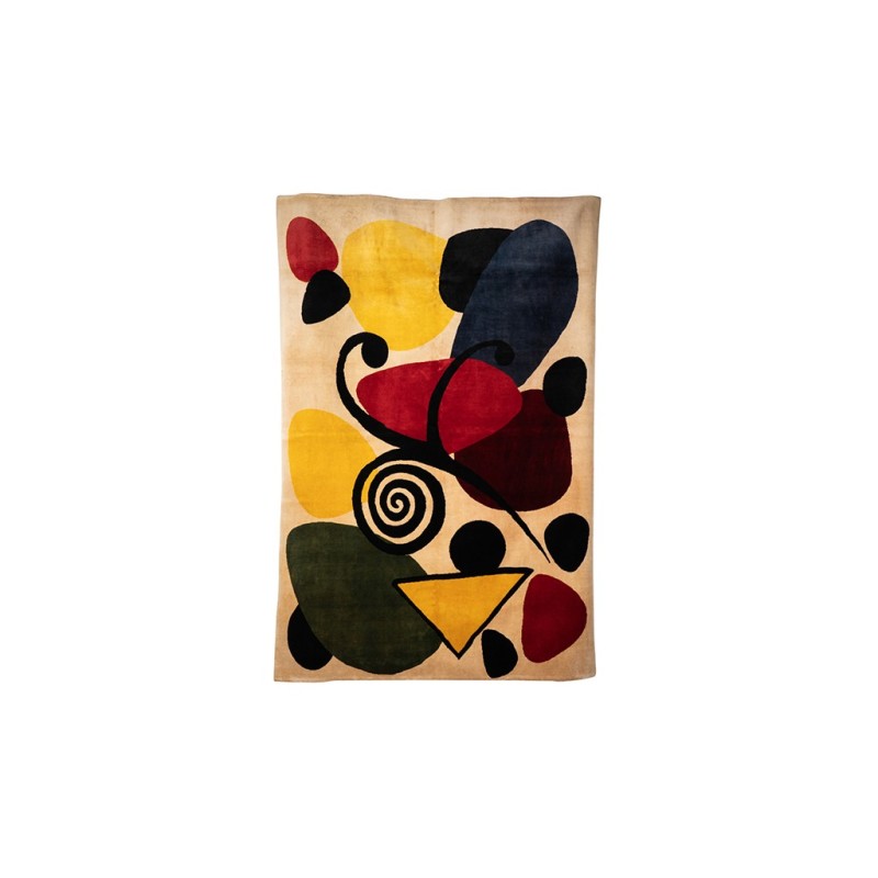 Vintage wool rug by Alexander Calder