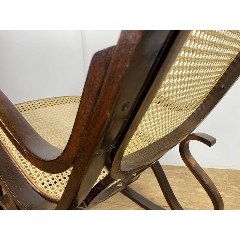 Vintage wooden rocking chair, 1970