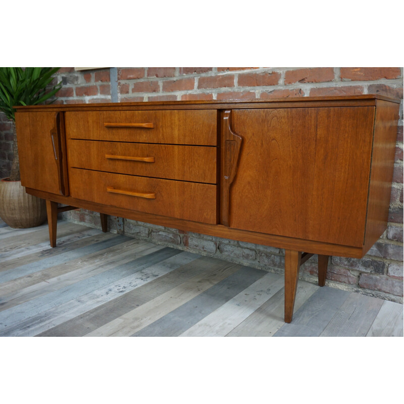 Teck shapely sideboard with central drawers - 1960s