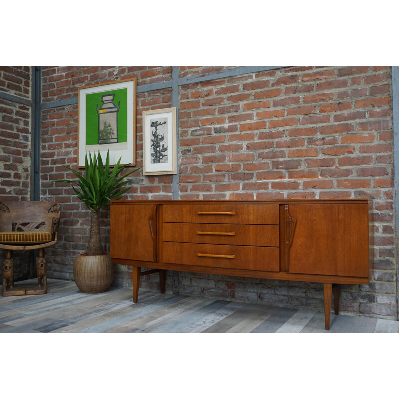 Teck shapely sideboard with central drawers - 1960s