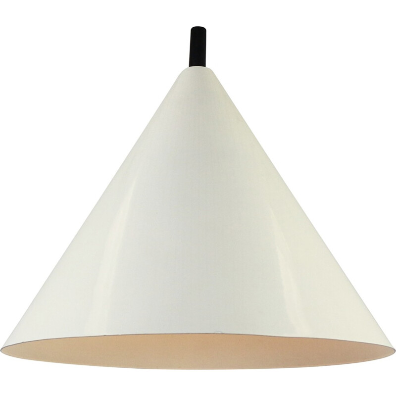 White Philips NPS 86 cone hanging lamp - 1960s