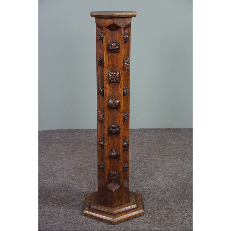 Vintage wooden column