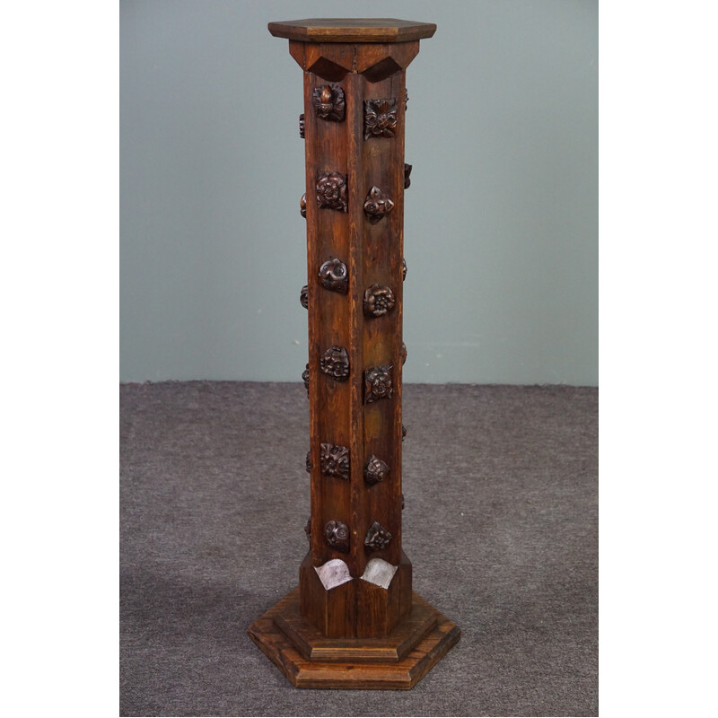 Vintage wooden column
